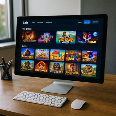 Lab Casino - Desktop Design Screenshot - Österreich